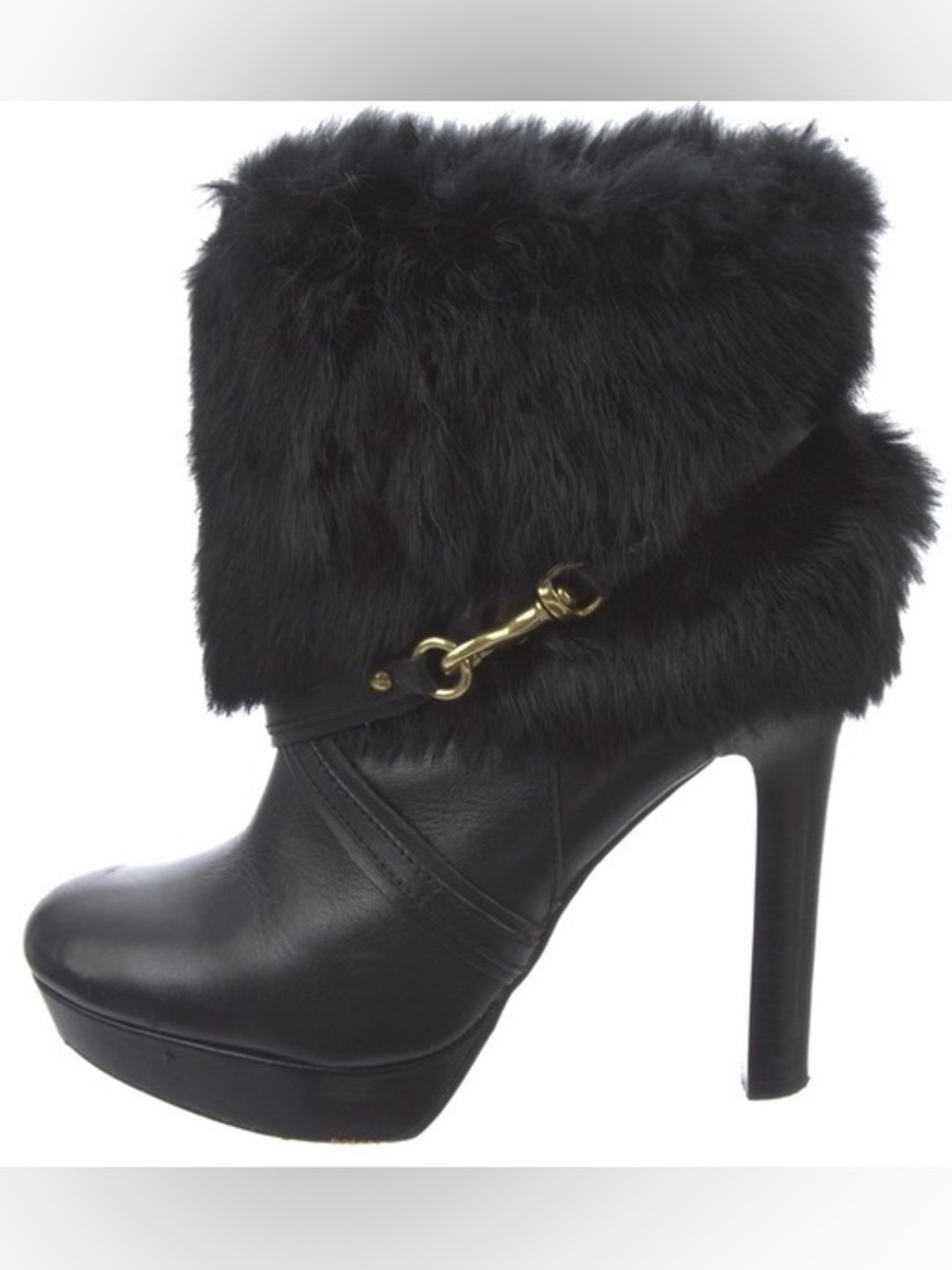 COACH FUR PLATFORM BOOTIE